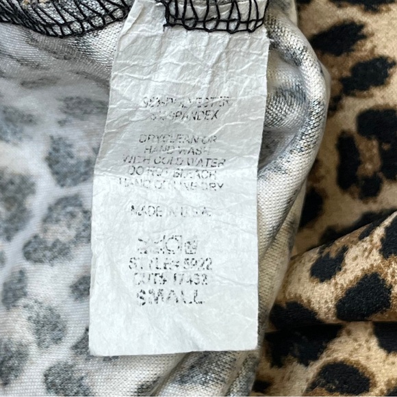 Entro Black and White Leopard Flare Pants Size S - Picture 5 of 6